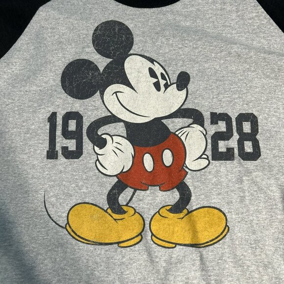 Disney Disneyland Mickey Mouse Raglan 3/4 Sleeves Spirit Jersey T-shirt Sz. 2XL - Picture 2 of 5